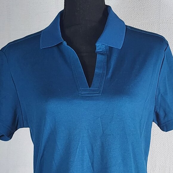 Devon and Jones Dark Teal Crownlux Performance Style DG20W Polo Work Top Size M - Picture 2 of 16